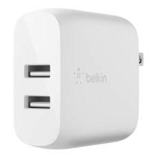 Мережевий Зарядний Пристрій Belkin Home Charger 24W DUAL USB 2.4A, Lightning 1m White