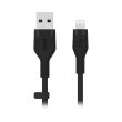 Кабель Belkin USB-A - Lightning силіконовий, з кліпсою, 1м Black
