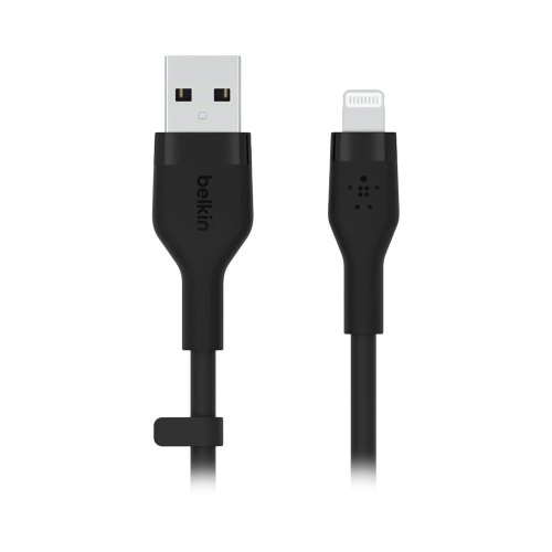 Кабель Belkin USB-A - Lightning силіконовий, з кліпсою, 1м Black
