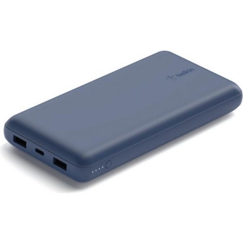 Зовнішній акумулятор PowerBank Belkin 20000mAh 15W Dual USB-A USB-C Blue