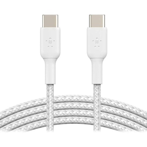 Кабель Belkin USB-С - USB-С, BRAIDED, 1m, white