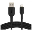 Кабель Belkin USB-A - Lightning, BRAIDED, 2м Black