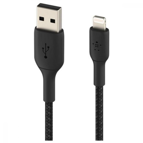Кабель Belkin USB-A - Lightning, BRAIDED, 2м Black