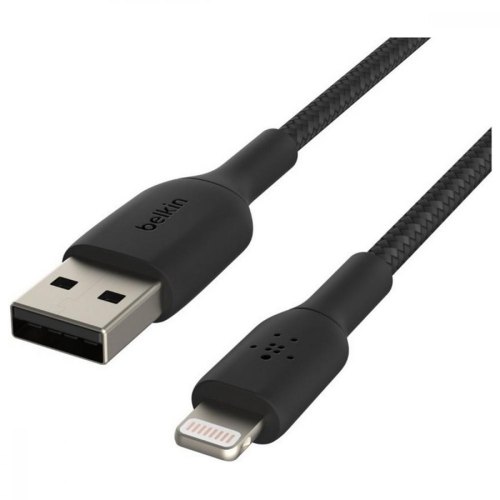 Кабель Belkin USB-A - Lightning, BRAIDED, 2м Black