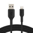Кабель Belkin USB-A - Lightning, BRAIDED, 1m, black