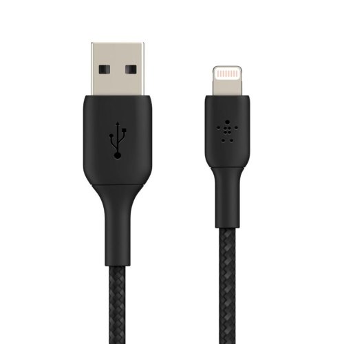 Кабель Belkin USB-A - Lightning, BRAIDED, 1m, black