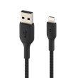 Кабель Belkin USB-A - Lightning, BRAIDED, 1m, black