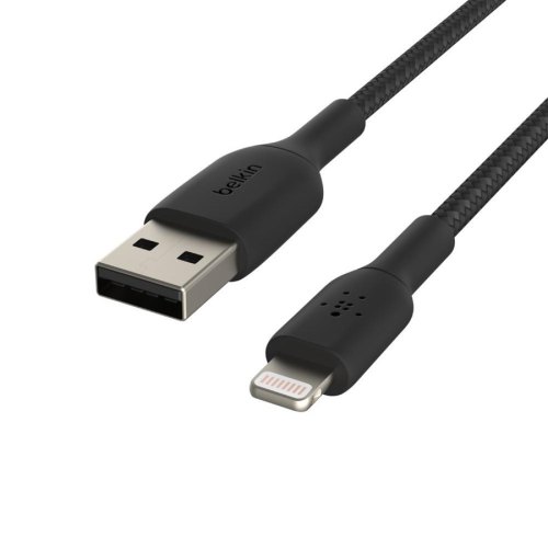 Кабель Belkin USB-A - Lightning, BRAIDED, 1m, black