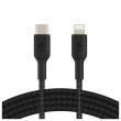 Кабель Belkin USB-С - Lightning, BRAIDED, 2m, black