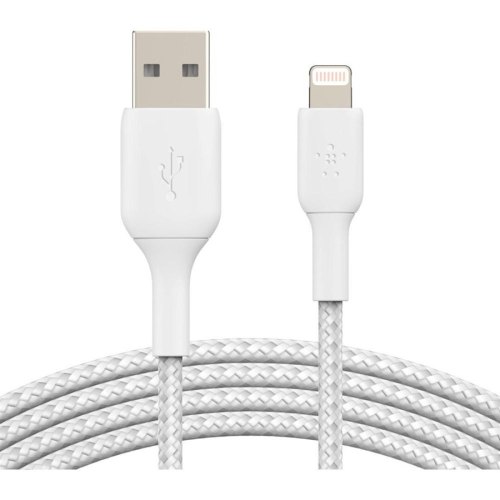 Кабель Belkin USB-A - Lightning, BRAIDED 1м White