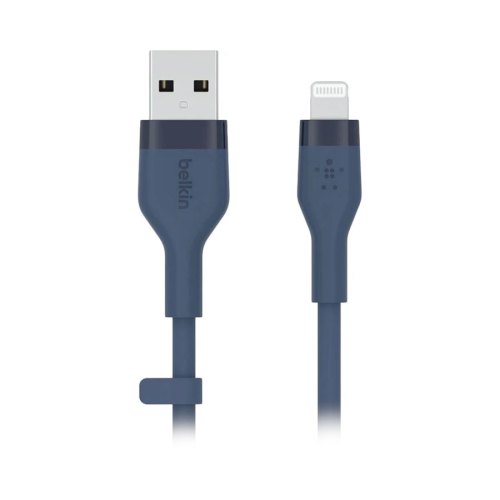 Кабель Belkin USB-A - Lightning силіконовий, з кліпсою, 1м, синій