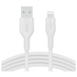 Кабель Belkin USB-A - Lightning силіконовий, з кліпсою, 1м, білий