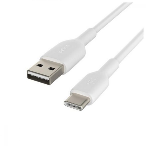 Кабель Belkin USB-A - USB-С, PVC, 1м White
