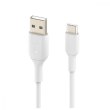 Кабель Belkin USB-A - USB-С, PVC, 1м White