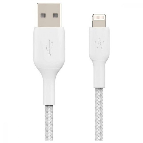 Кабель Belkin USB-A - Lightning, BRAIDED, 2m, white