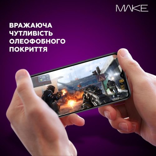 Захисне скло MAKE для Samsung A34 (A346) Black