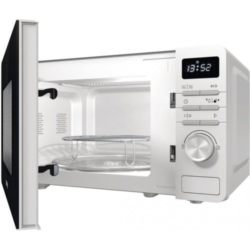 Мікрохвильова піч Gorenje, 20л, електр. керув., 800Вт, дисплей, білий