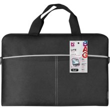 Сумка для ноутбука 15.6'' Defender Lite з кишенею, чорно-сіра