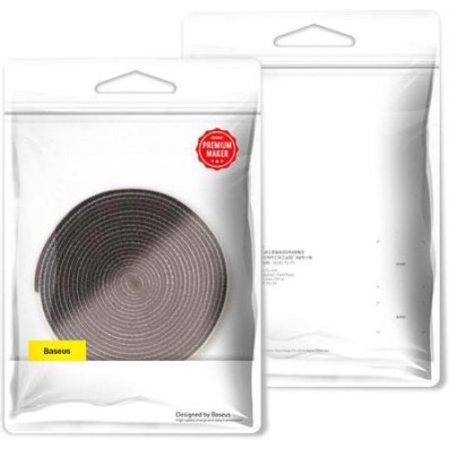 Органайзер проводів BASEUS COLOURFUL CIRCLE VELCRO STRAP 1M, Чорний (ACMGT-E01)