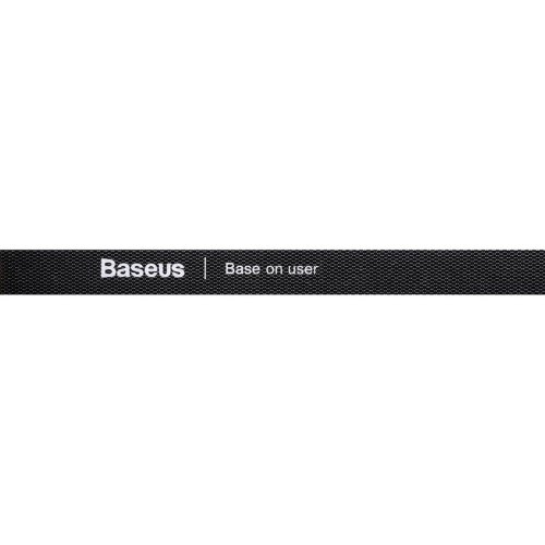 Органайзер проводів BASEUS COLOURFUL CIRCLE VELCRO STRAP 1M, Чорний (ACMGT-E01)