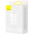 МЗП Baseus Super Si Pro Quick Charger Type-C+USB 30W, White