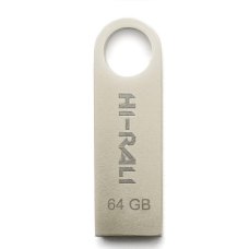 USB флеш, 64GB Hi-Rali Shuttle Series Silver (HI-64GBSHSL)