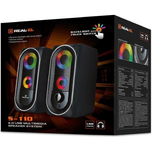 REAL-EL S-110 Black (EL121100009)