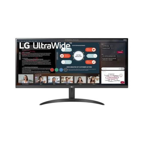 Монітор LG 34 34WP500-B 2xHDMI, Audio, IPS. 2560x1080, 95%sRGB, FreeSync, HDR10