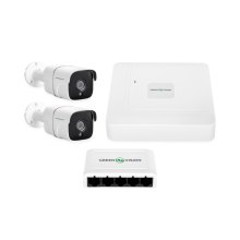 Комплект відеоспостереження GreenVision GV-IP-K-W68/02 4MP