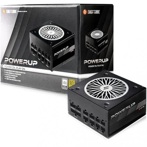 Блок живлення, 650W Chieftec Chieftronic PowerUp GPX-650FC 120 mm, 80+ GOLD, Modular,Retail Box