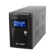 Джерело безперебійного живлення, Armac OFFICE O/1000E/LCD, Line Interactive 1000VA/650W, 3хFrench, USB-B LCD Metal Case