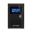 Джерело безперебійного живлення, Armac OFFICE O/1000E/LCD, Line Interactive 1000VA/650W, 3хFrench, USB-B LCD Metal Case