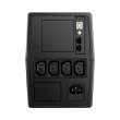 Джерело безперебійного живлення, FSP Fortron FP1000, 1000ВА/600Вт, Line-Int, CE, IEC*4+USB+USB cable, Black
