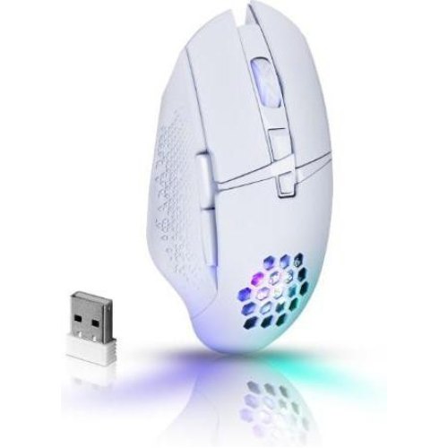 Мишка Defender Glory GM-514, ігрова, бездротова 3200dpi., 6кн., LED біла