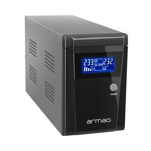 Джерело безперебійного живлення, Armac OFFICE O/1000F/LCD, Line Interactive 1000VA/650W, 3хSchuko, USB-B LCD Metal Case