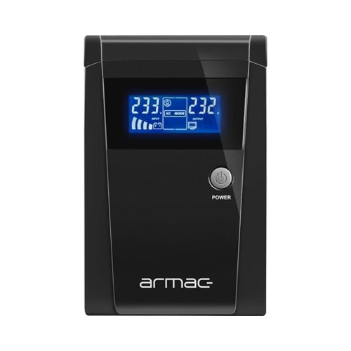 Джерело безперебійного живлення, Armac OFFICE O/1000F/LCD, Line Interactive 1000VA/650W, 3хSchuko, USB-B LCD Metal Case