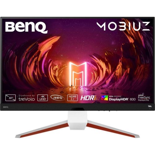 Монітор 32 BenQ EX3210U, 4K UHD, IPS, 144Hz, 1 мс, HDMI, DP, USB-hub, HAS, колонки, білий