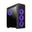 Корпус Chieftec SCORPION 4 GL-04B-OP 4x120mm A-RGB, ATX, без БЖ, Black