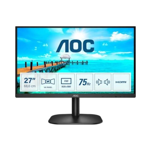 Монітор 27 AOC 27B2AM  VA, D-Sub, HDMI, колонки, чорний