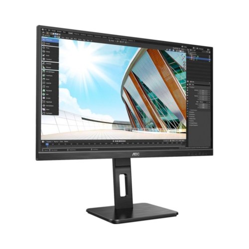 Монітор 27 AOC Q27P2Q, IPS, QHD, D-Sub, HDMI, DP, USB 3.2, Pivot, колонки, чорний