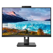 Монітор 27 Philips 272S1MH, IPS, 75 Гц, D-Sub, HDMI, DP, USB-hub, webcam, HAS, Pivot, кол, чорний