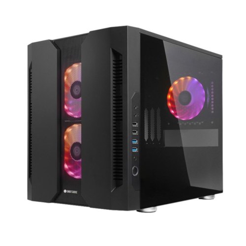 Корпус Chieftec Chieftronic M2 GM-02B-OP 3x120mm A-RGB fan, mATX, без БЖ, Black