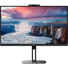 Монітор 27 AOC Q27V5CW/BK, QHD, IPS, 75Гц, 1 мс, HDMI, DP, USB-C, USB-hub, HAS, Pivot, webcam, колонки
