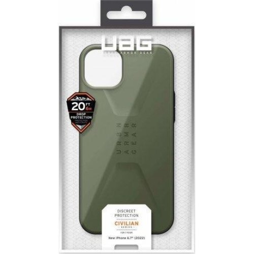 Чохол UAG для Apple iPhone 14 Plus Civilian, Olive