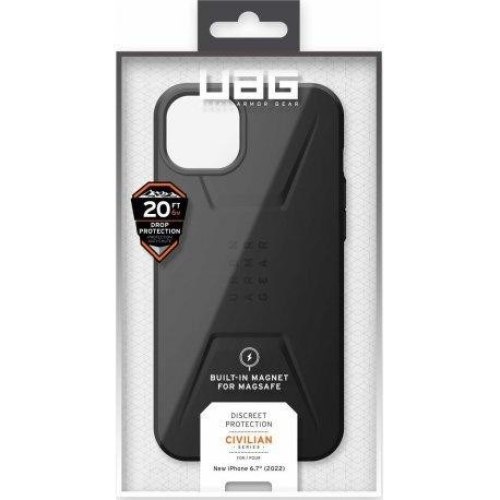 Чохол UAG для Apple iPhone 14 Plus Civilian Magsafe, Black