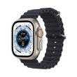 Смарт годиннки Apple Watch Ultra GPS + Cellular, 49mm Titanium Case with Midnight Ocean Band (MQFK3)