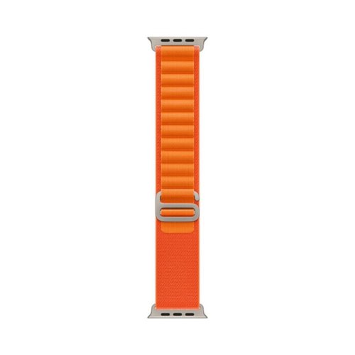 Смарт годиннки Apple Watch Ultra GPS + Cellular, 49mm Titanium Case with Orange Alpine Loop - Large (MQFM3)