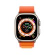 Смарт годиннки Apple Watch Ultra GPS + Cellular, 49mm Titanium Case with Orange Alpine Loop - Medium (MQFL3)