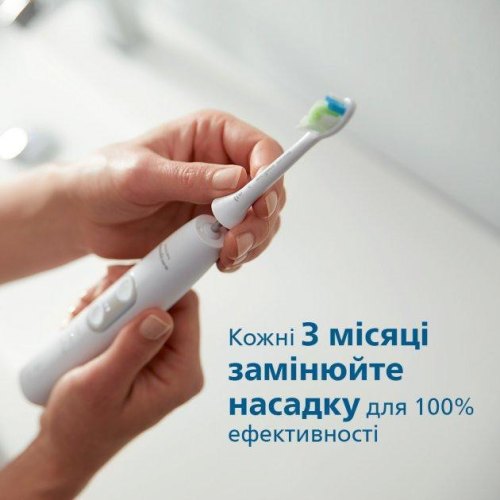 Зубна електрощітка PHILIPS HX6062/10 см.насадка W Optimal White
