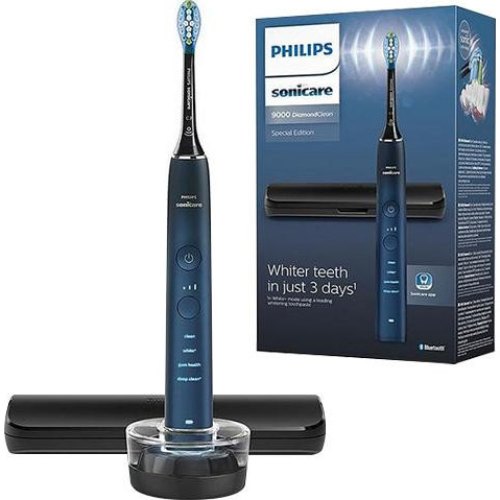 Щітка зубна електр. Philips, Sonicare DiamondClean 9000 Series, 62т. колив/хв, насадок-1, футляр, Bluetooth, чорний